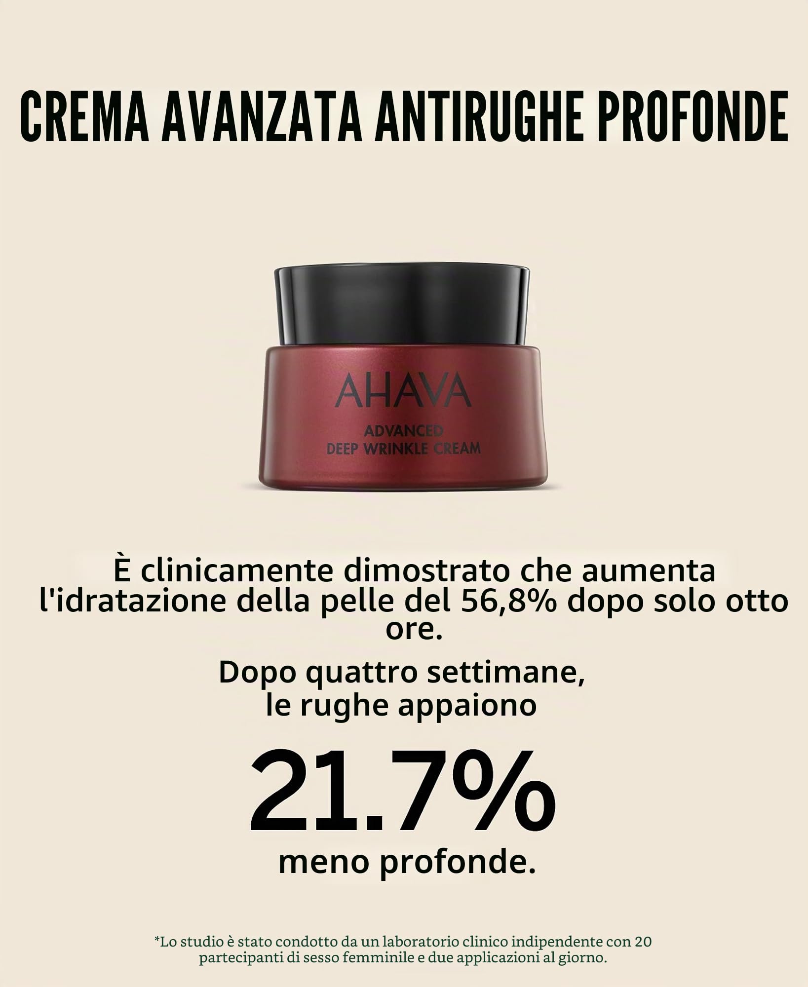 Ahava Apple Of Sodom Advanced Deep Wrinklecream - 50 Ml
