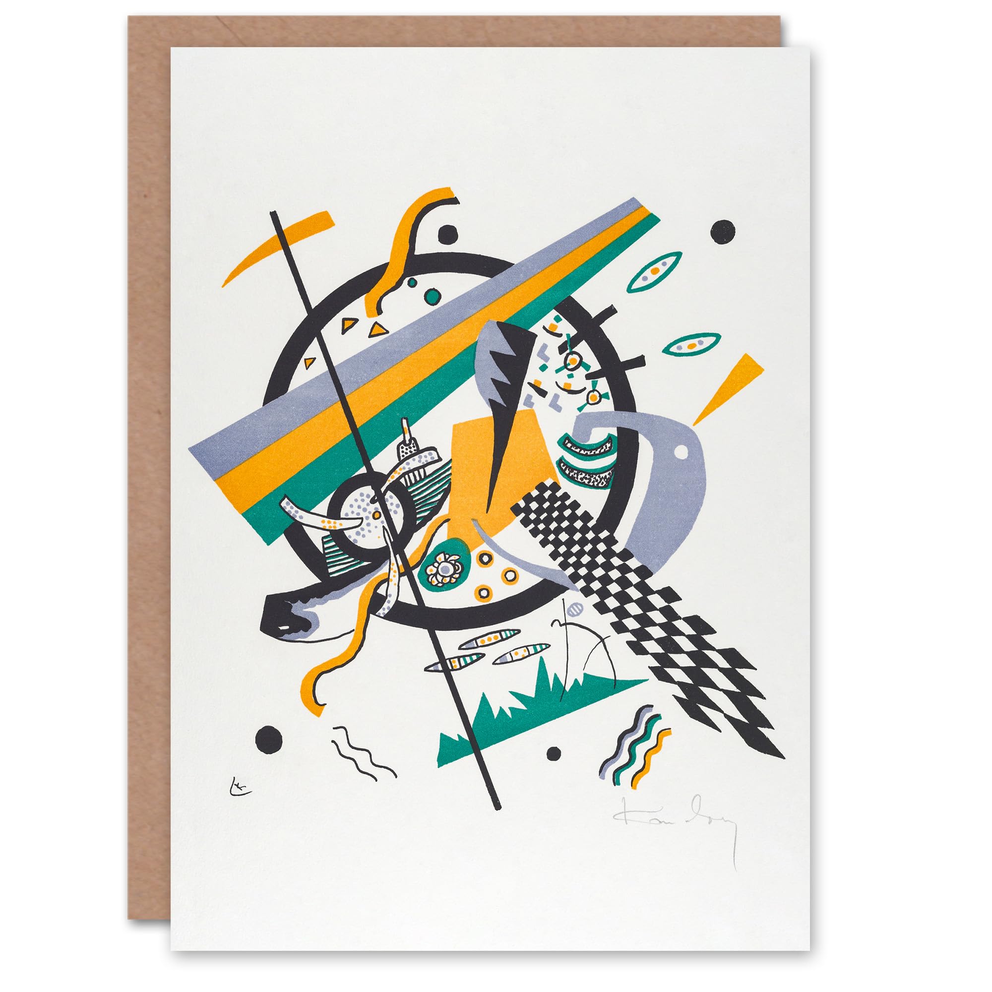 Artery8 Wassily Kandinsky Art Card Small Worlds IV Abstract Painting