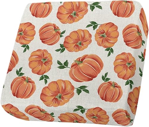 Fundas de cojín para sofá, fundas elásticas de arpillera con hojas verdes de calabaza otoñal, fundas protectoras de muebles para perros y mascotas,