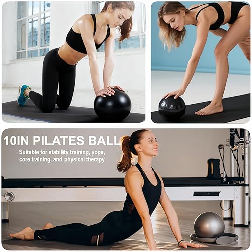 Miniatura 3 de Kit esencial de yoga y pilates para mujer, kit de pilates Better Me para entrenamientos en casa con anillo de pilates y juego de pelotas, bandas de