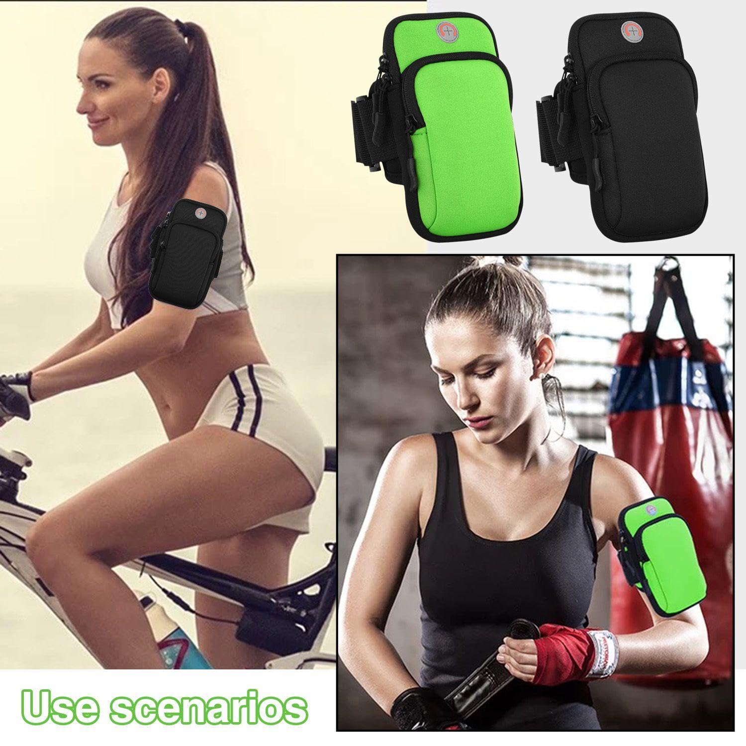 2 Stück Arm -Tasche, Tragbare Aufbewahrungstasche, Mobiltelefontasche Zum Laufen, Sportversorgungen Im Freien, Fitnesszubehör.