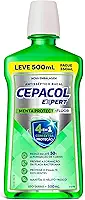 CEPACOL - Enxaguante Bucal Expert Menta Protect - Com Flúor - Hálito Duradouro e Proteção Contra Cáries - 500ml