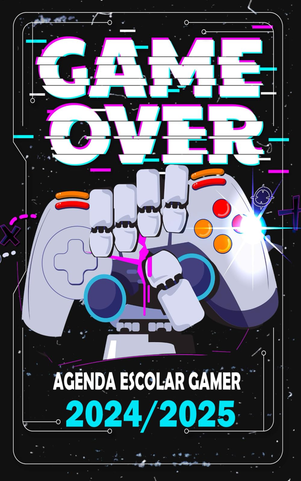 Agenda escolar 2024-2025 gamer: dia por pagina de primaria, secundaria ...Tamaño : 12,7 x 20,32 cm
