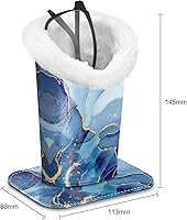 Vista 123 de Fintie Soporte para anteojos forrado de felpa con base magnética, estuche de cuero vegano prémium para lentes