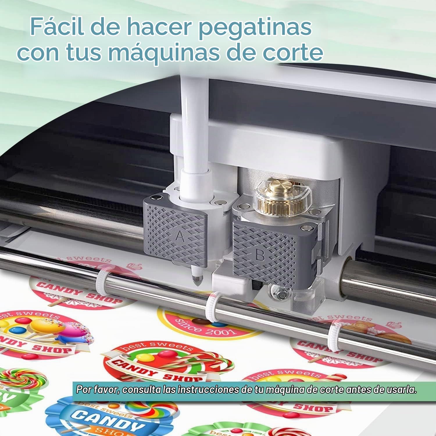 Koala - Rollo de papel adhesivo de vinilo imprimible para impresoras de inyección de tinta, papel adhesivo blanco mate de 13 x 32.8 pies, resistente al agua y duradero
