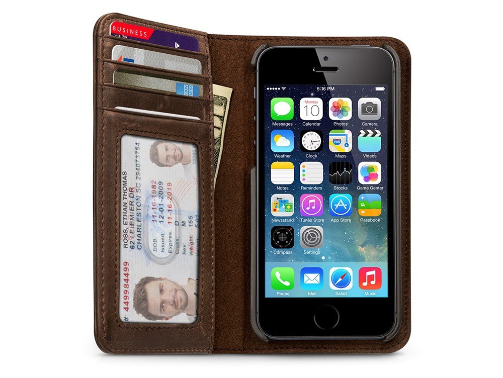 Amazon.com: Twelve South BookBook for iPhone SE/5s, vintage brown