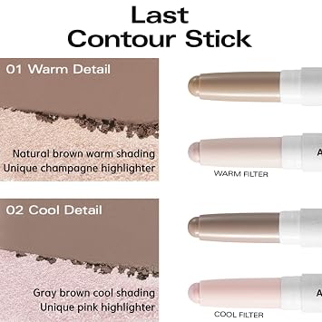 BBIA Last Contour Stick, Dual Contouring and Highlighting, 01 WARM DETAIL