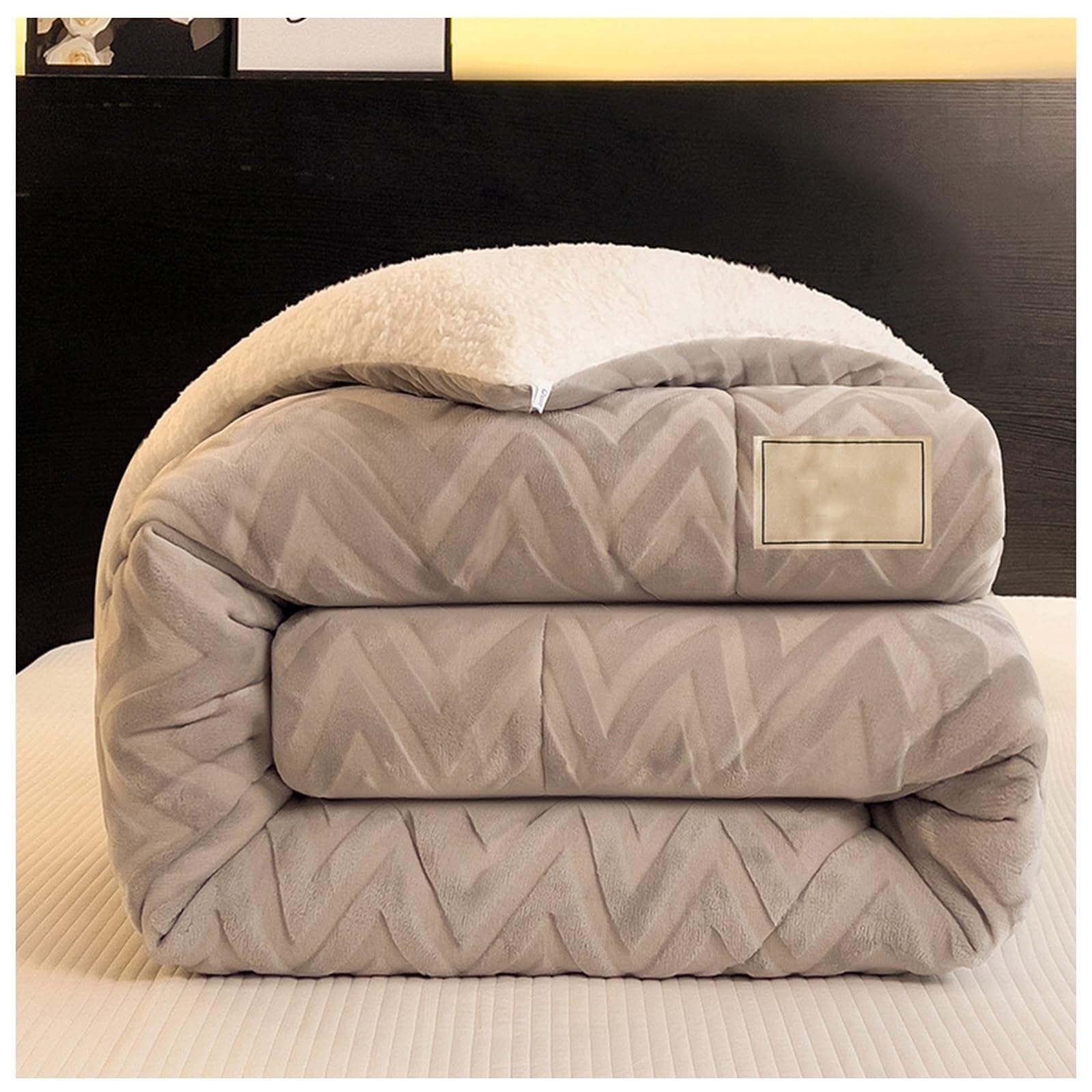 LLiuvcc Super Warm Lamb Quilt Winter Blanket,Double-Sided Velvet Thickened Breathable Warmth Fluffy Autumn Spring Plush Comforter Core(Color5,150x200cm(3.5KG))