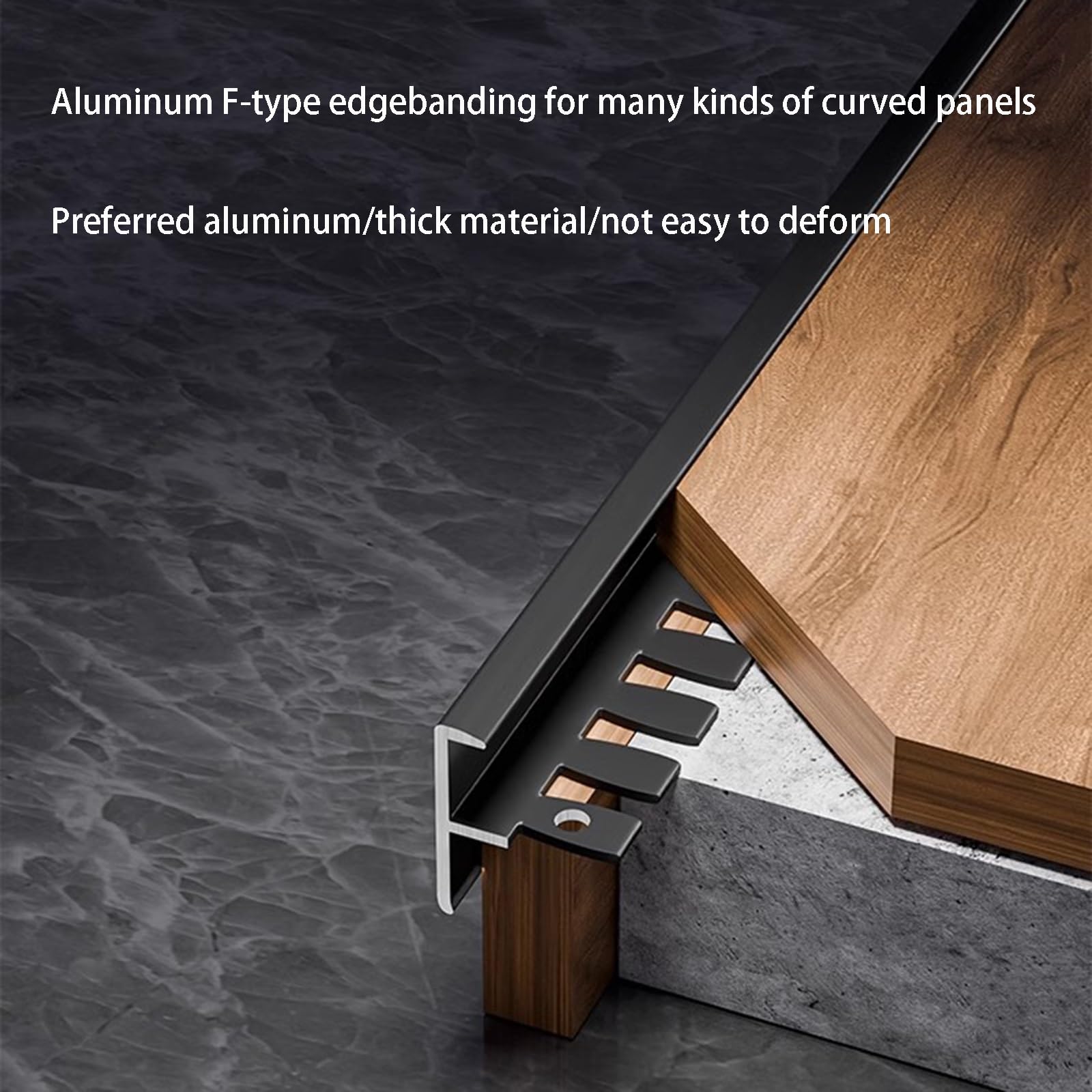 Perfil flexible de metal F-Sd para parquet laminado, 90 cm (3 piezas), fácil instalación, ideal para proyectos de renovación del hogar y Flo