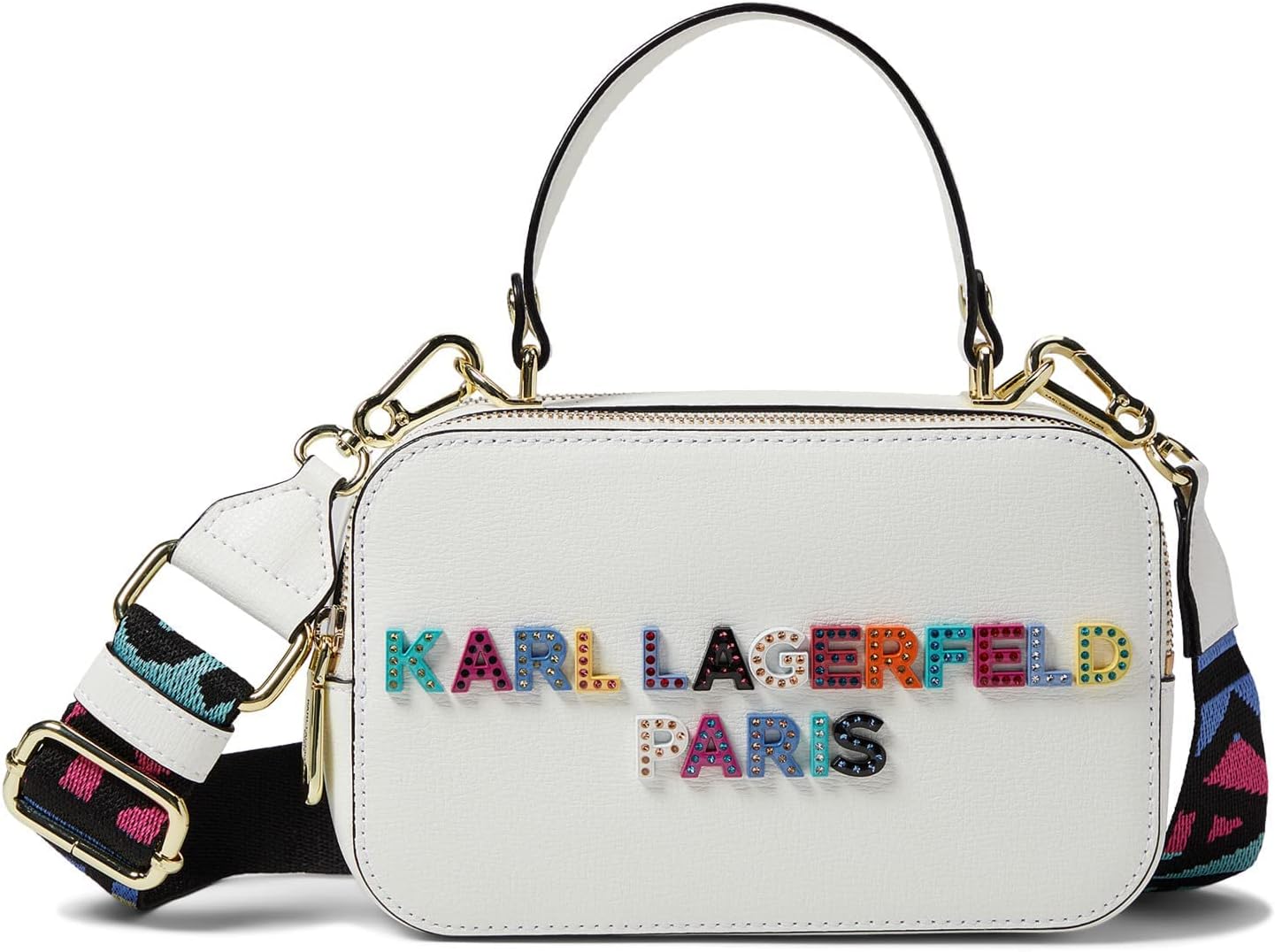 KARL LAGERFELD Women's Simone Camera Crossbody With Logo