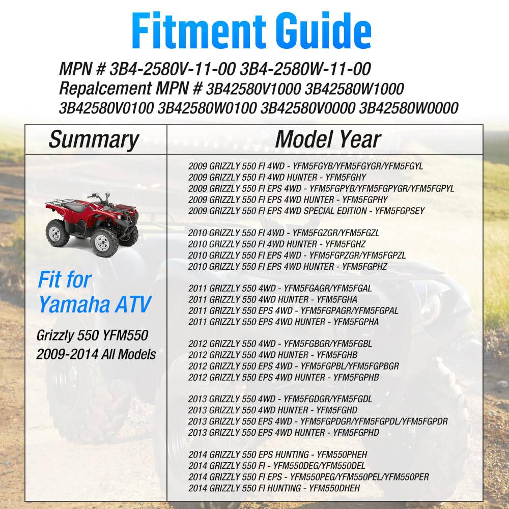 Bremssattel Baugruppe hinten links rechts für Yamaha Quad Grizzly 550 700 YFM550 YFM700 mit Bremsbelägen