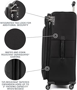 Amazon | Travelpro Crew Versapack ソフトサイド 拡張可能スピナー Amazon | Travelpro Crew Versapack ソフトサイド 拡張可能スピナー