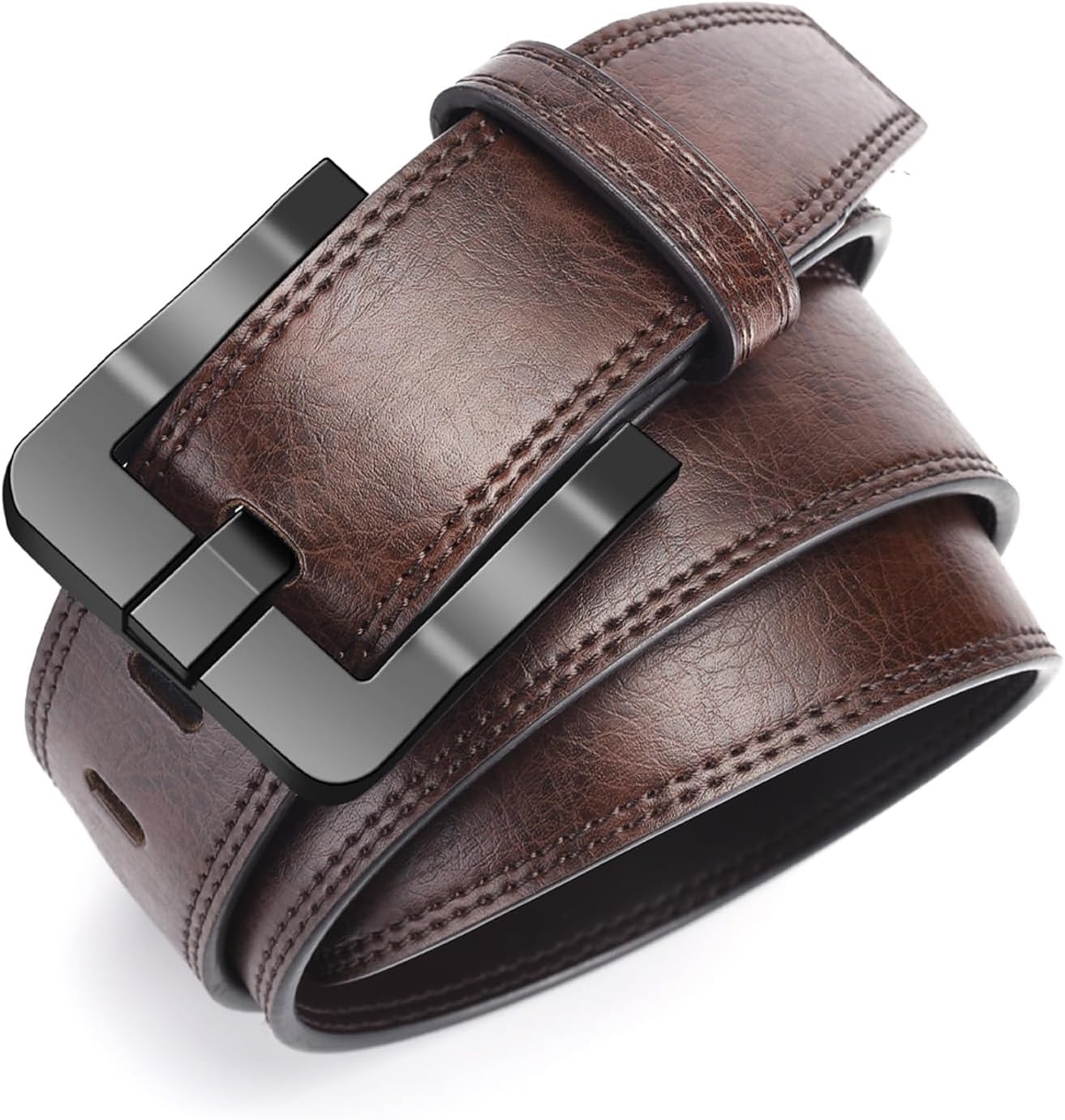 TSA Approved Non-Metal Nickel-Free Belt for Men with Hypoallergenic Buckles