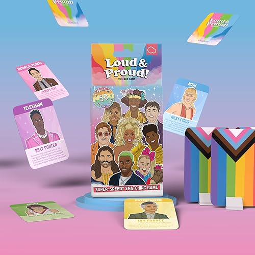Miniatura 3 de Bubblegum Stuff Loud & Proud The Game - Juego de cartas LGBTQ+ Speedy Spoons - Colecciona un juego y arrebata una bandera, juego rápido y divertido