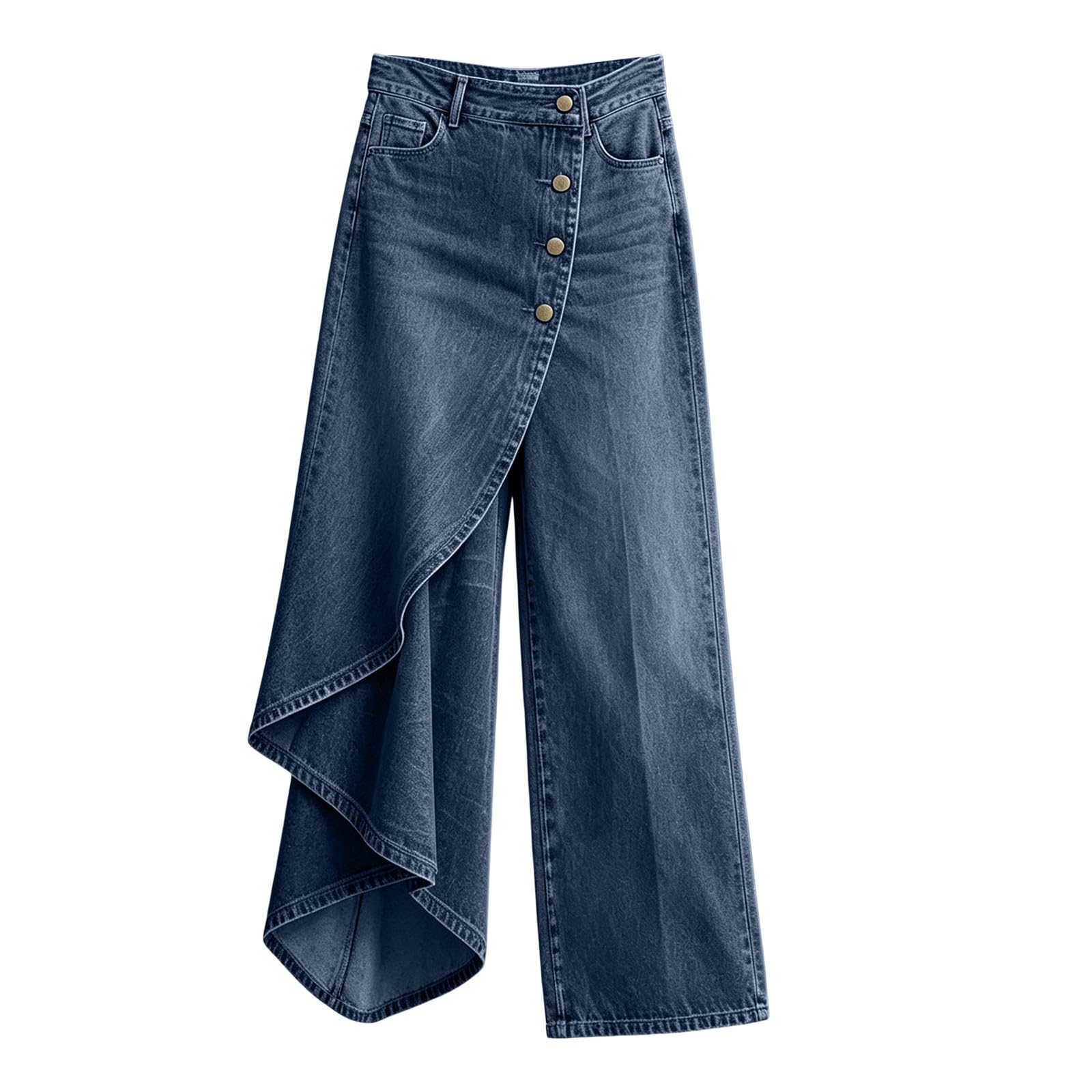Jeans Donna Vita Alta Curvy Jeans Elasticizzati Leggeri Gamba Larga Pantaloni Denim Baggy Curvy Casual Wide Leg Pantaloni Vita Alta Larghi Tempo Libero con Tasche Pantalone Moda Y2k Push Up