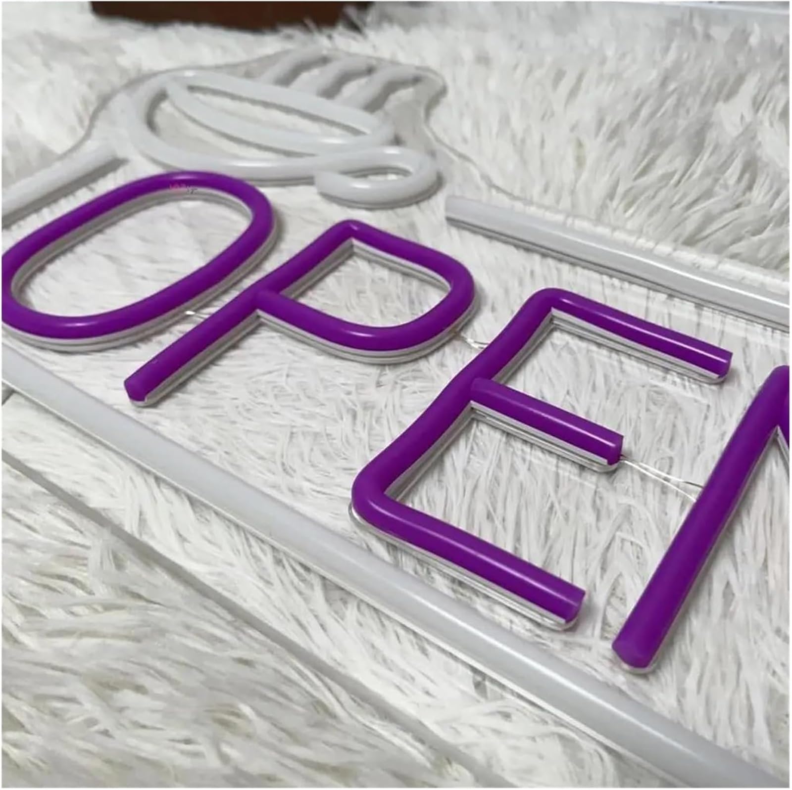Lampada da parete sospesa con insegna luminosa al neon a LED "OPEN" per negozi, attività commerciali, bar, club e caffè