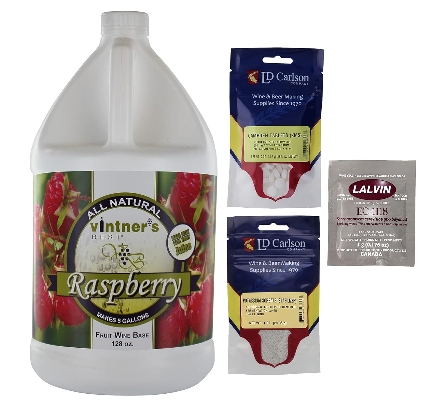 Complete Fruit Wine Base Kit-Raspberry