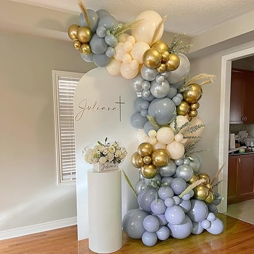 Vista 89 de Juego de 84 globos rosa claro, guirnalda de arco de 5 pulgadas + 12 pulgadas + 18 pulgadas, globos de color rosa pastel, globos de feliz cumpleaños