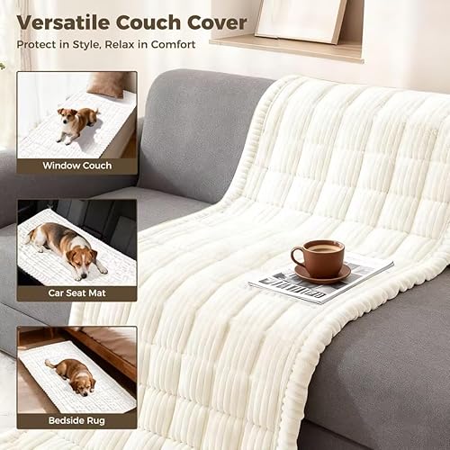 Miniatura 7 de Protector de sofá impermeable para perros, funda de sofá lavable, funda antideslizante para sofá para mascotas para muebles