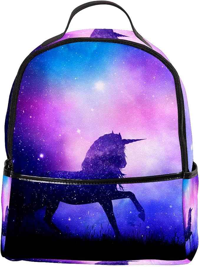 LUPIN Zaino Scuola College Libreria Unicorno Galassia (2) : Amazon.it:  Valigeria