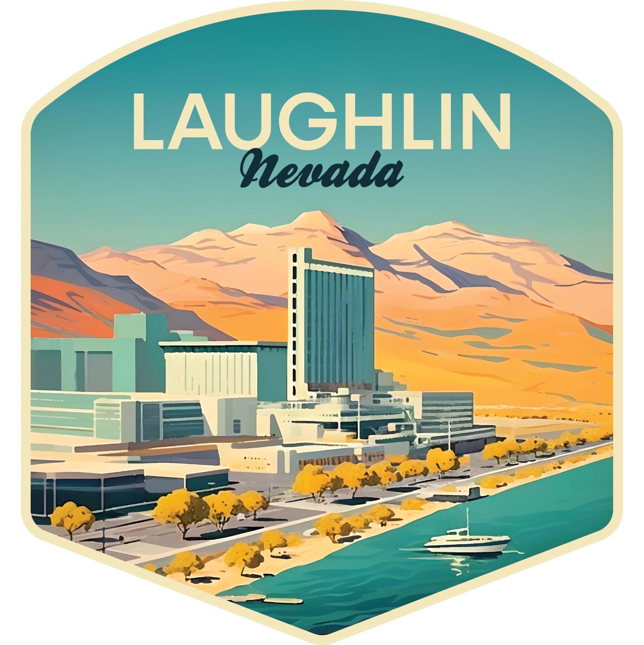 Laughlin Nevada Design A Souvenir Vinyl Decal Sticker 6-Inch