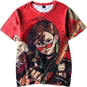 Anime JJK T-Shirt - Jujutsu Kaisen Shirt Mit Gojo & Choso Print
