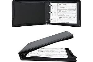 3 Ring Business Check Binder, 3 on a Page, Keeps Track of Income and Expenses