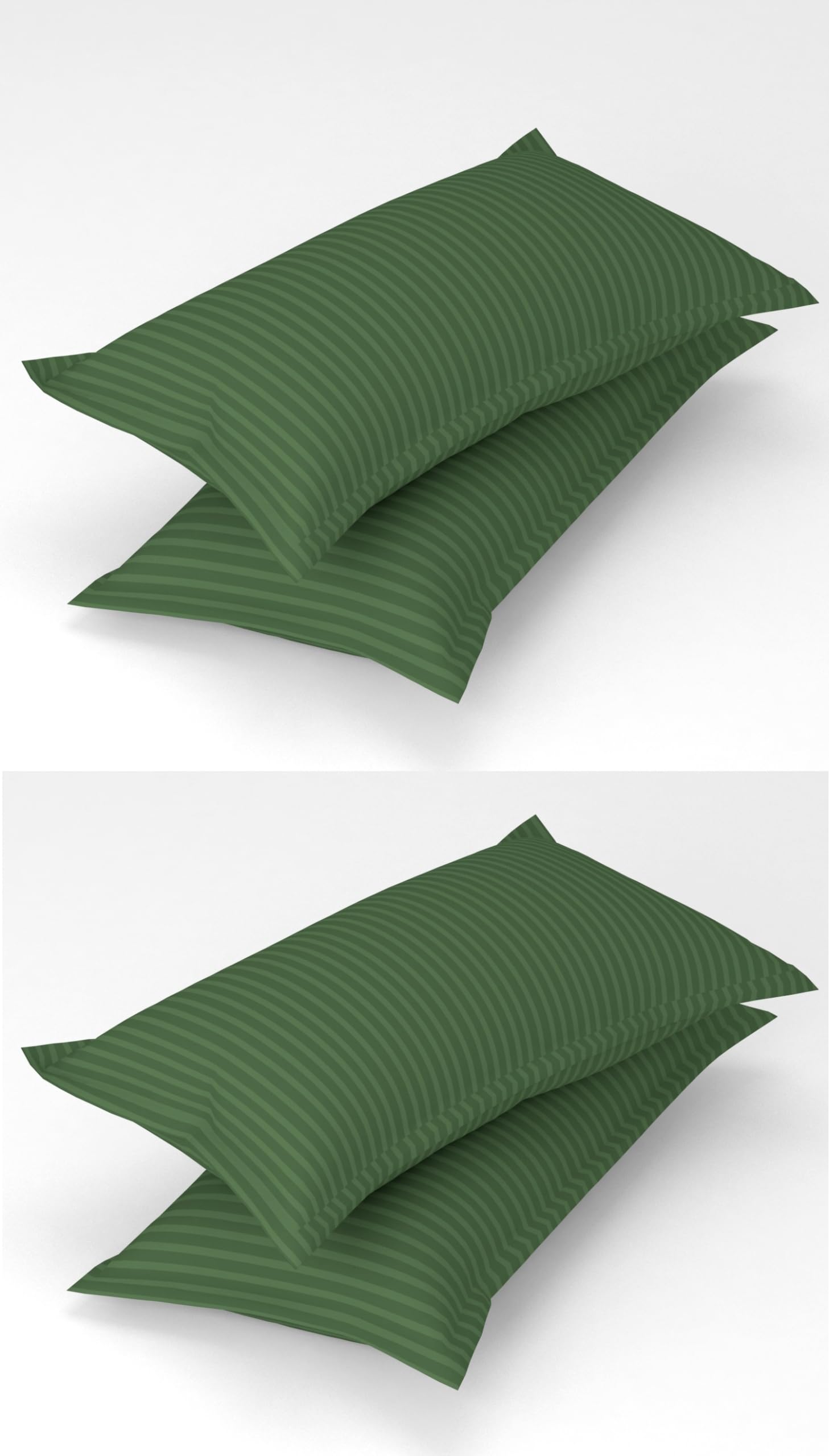 Beige Stripe Pillow Covers - Soft Cotton -12 Beige Stripe Pillow Covers - Soft Cotton -12