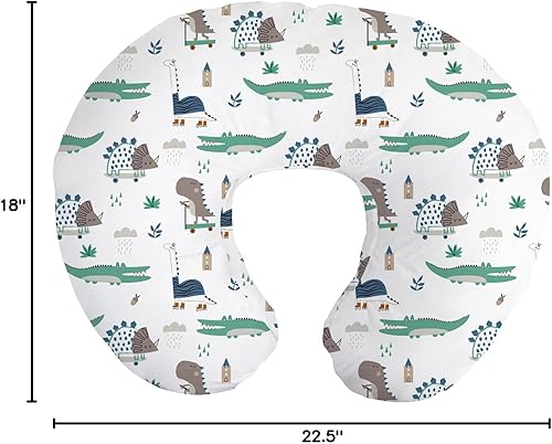 Vista 7 de Little Grape Land - Almohada de lactancia para bebés, de apoyo, alimentación con biberón, tiempo boca abajo, con funda lavable a máquina y relleno