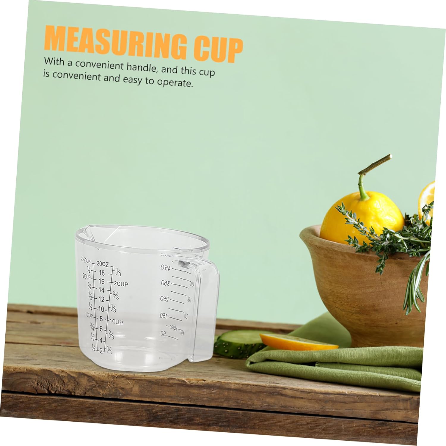 UPKOCH 4pcs Kitchen Measuring Cup Graduated and Lightweight for Accurate Baking Measurements Essential Kitchen Supply for Cooking and Baking