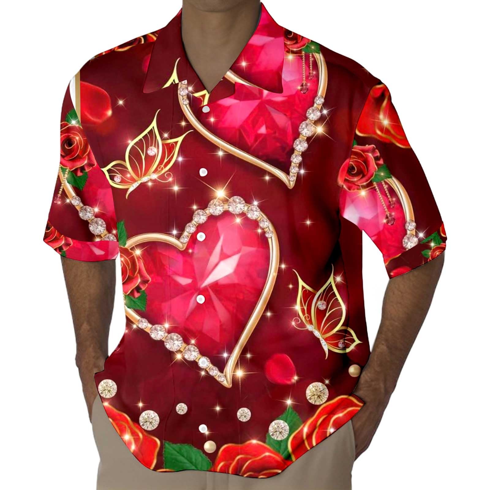 Chemise à manches longues homme 3D rose : style sans compromis - 6