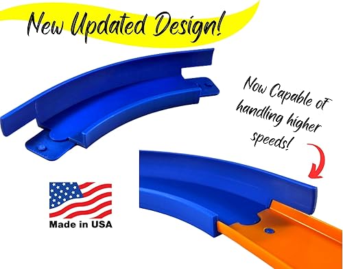 Miniatura 2 de Pistas curvadas de 45 grados compatibles con pistas Hotwheels - Juego de 4