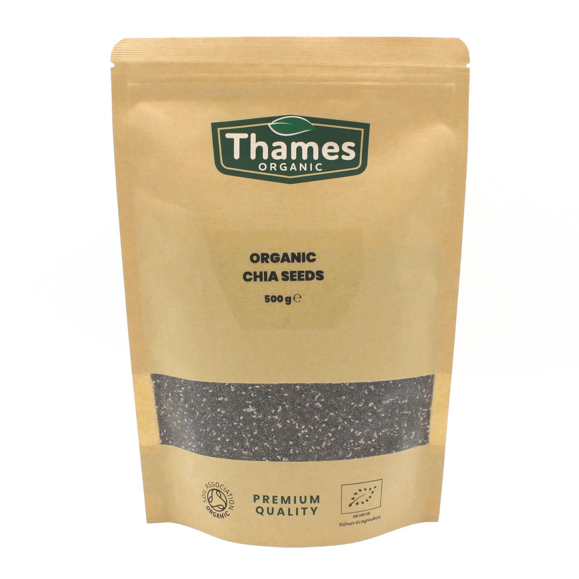 Organic Chia Seeds, 500g – Nutritious Superfood | Vegan-Friendly | High in Protein & Fiber | Versatile Kitchen Essential | Thames Organic
