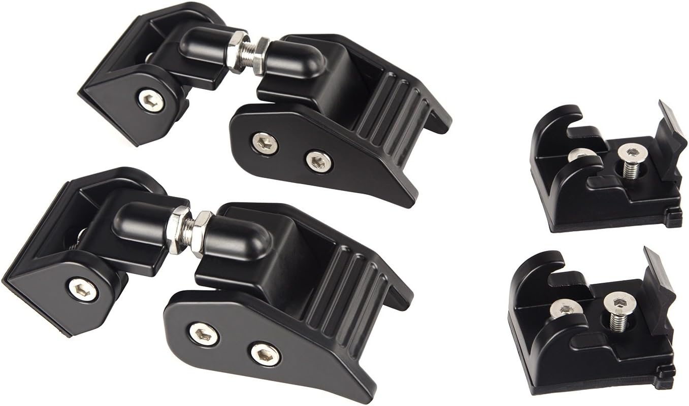 Rugged Ridge 11210.11 Hood Catch Kit, Black; 07-18 Jeep Wrangler Jk