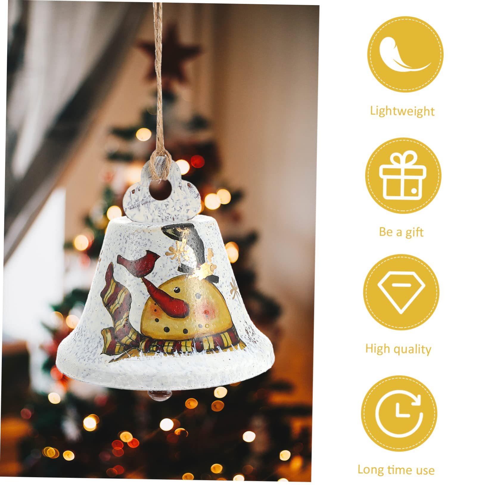 Cabilock 2 Set Campane Di Natale Decorazioni Natalizie Per Albero Addobbi Natalizi Per Albero Alberi Di Natale Luci Da Festoni Campana Appesa Di Natale Campana Sospesa 4 Pezzi * 2