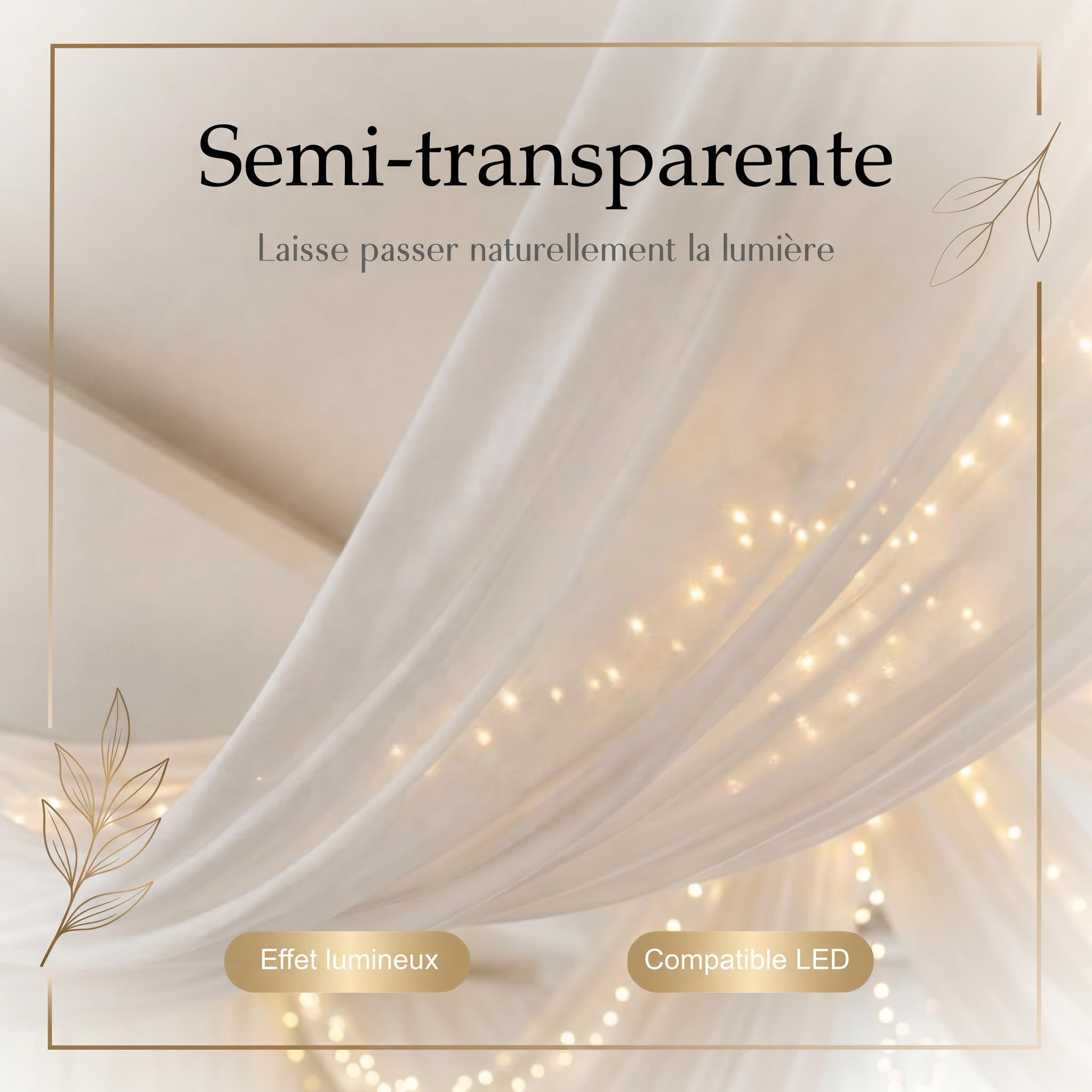 Tenture mariage intissé 80CM X 100M - plafond de decoration - Rouleau de tissu blanc découpable pour baby shower, communion, bapteme, anniversaire
