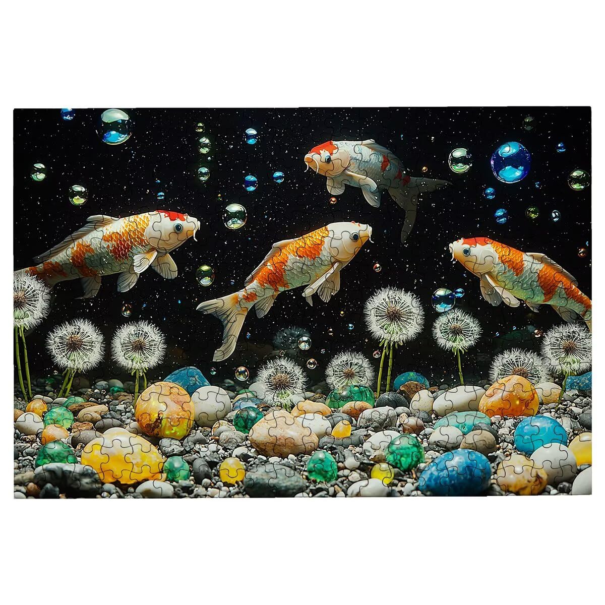 Puzzle 3000 sztuk ryb, puzzle dla dorosłych roślin, drewniane puzzle z wykwintnym opakowaniem, klasyczne puzzle edukacyjne dla dorosłych i całej rodziny, jako prezent dla mężczyzn, wystrój domu-3367