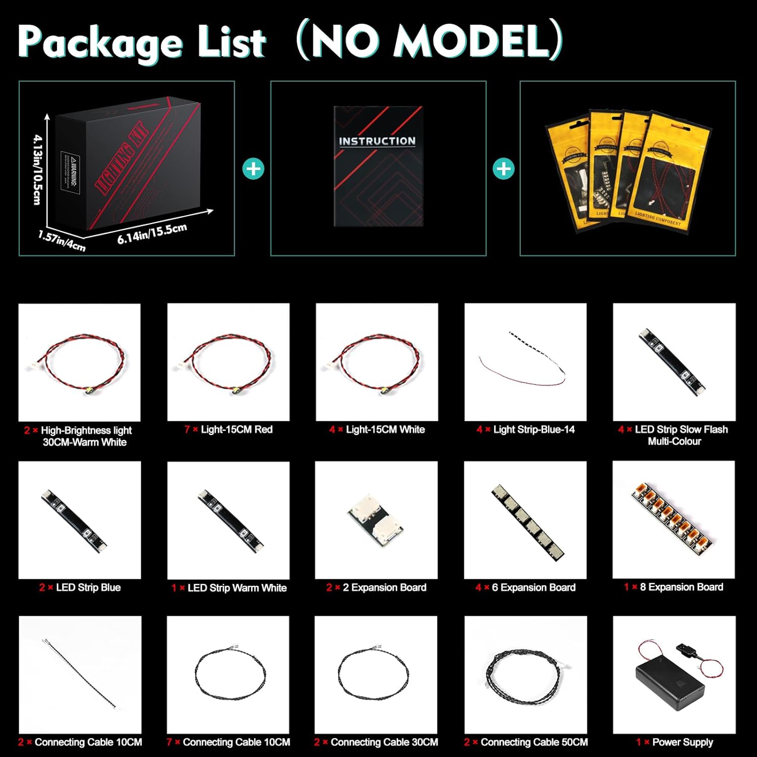 Light Kit Compatible with Lego 42172 McLaren P1 - No Models Only Light, Creative Lighting Set Accessories Compatible with Lego McLaren P1 Set (Upgraded Version)