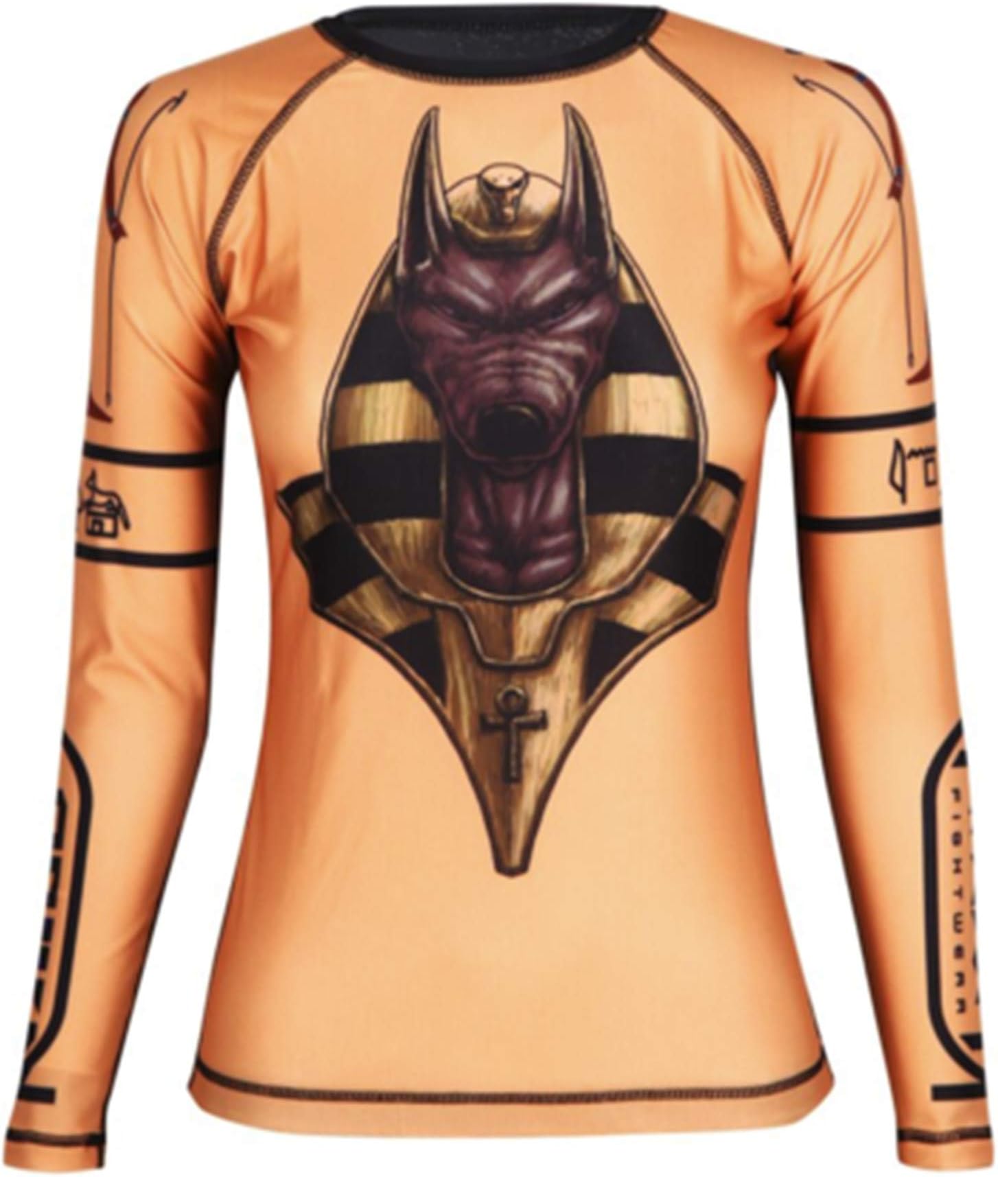 Women's Anubis Rash Guard BJJ MMA Gold