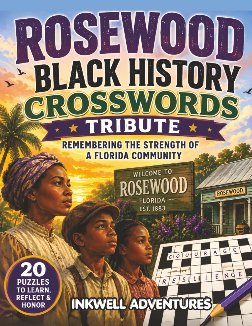 Rosewood Black History Crosswords Tribute: Remembering the Strength of a Florida Community (BLACK HISTORY SPOTLIGHT SERIES by Inkwell Adventures)