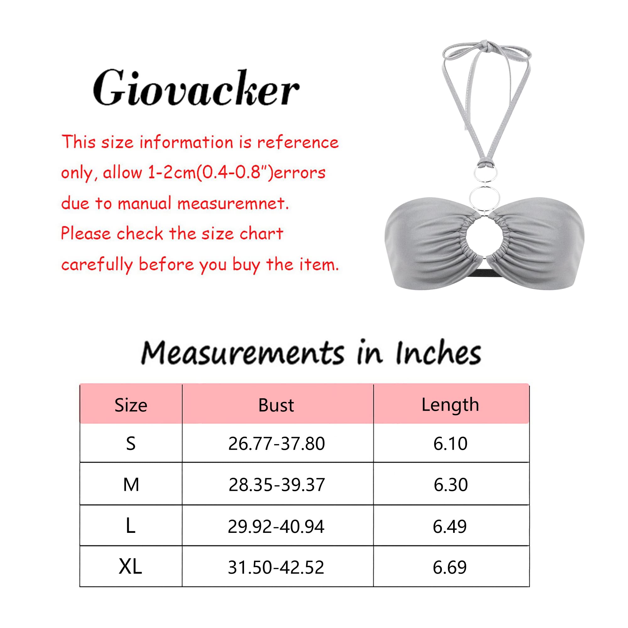 Giovacker Blusa corta con lentejuelas brillantes para mujer, sexy, cuello en V profundo, tirantes delgados, camiseta sin mangas, blusa de fiesta
