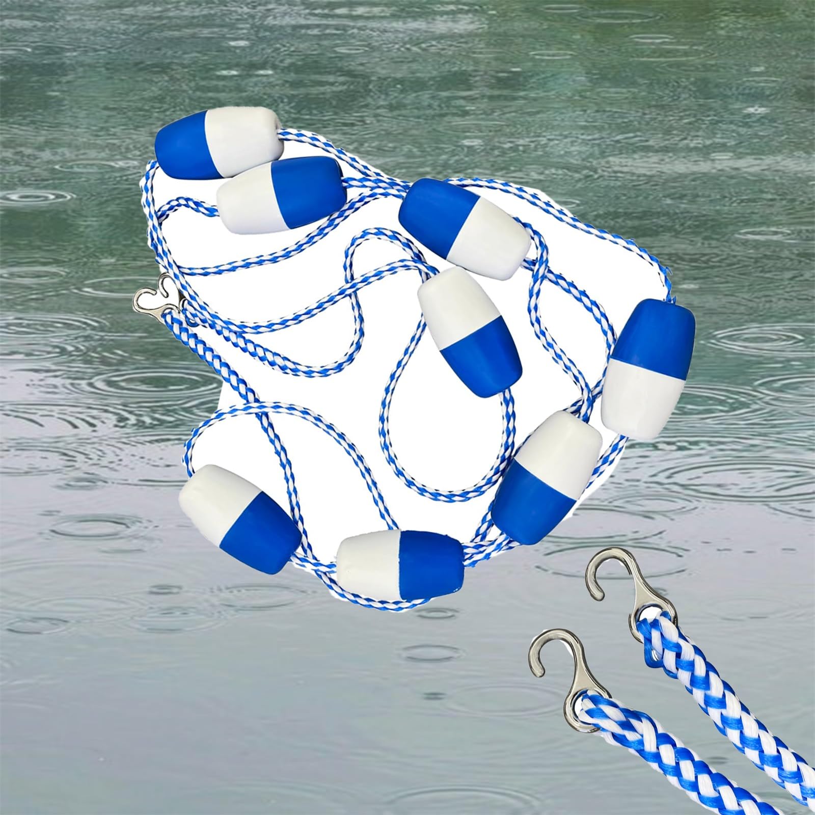 Générique Barrière Flottante de 52 m (170 pi) pour piscines intérieures et extérieures, séparant Les couloirs et Les Zones de nage. Flotteurs intégrés pour Une sécurité optimale et Un contrôle précis