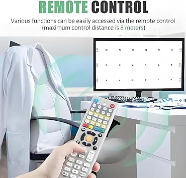 CUTANGELAR Digital Optical Vision Meter With Lcd Display, 18,5/21,5 Screen Vision Chart Digital Visual Acuity Chart Eye Charts Optometry Tester, For Eye Exams,Professional Optometry Use(18.5in)