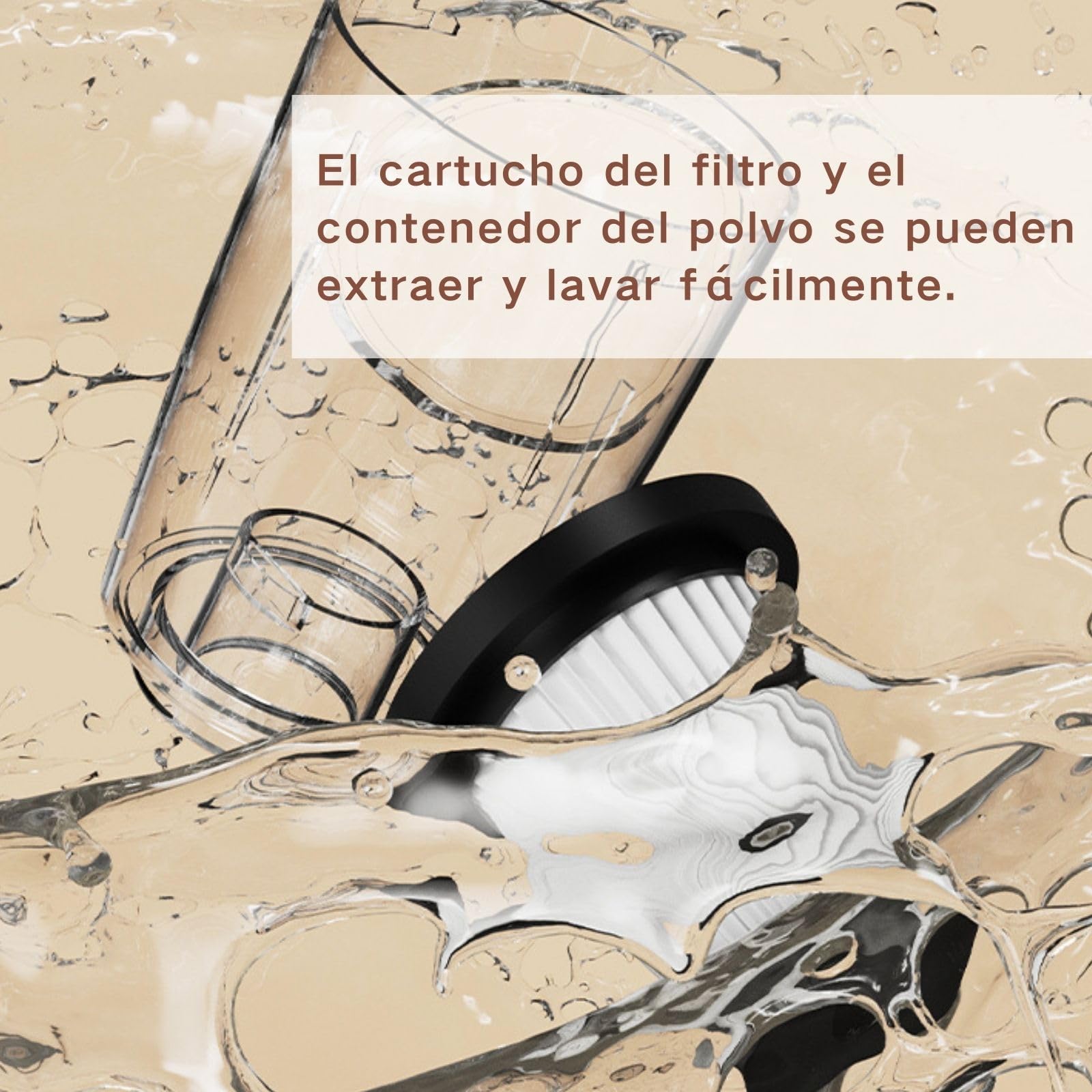 Aspiradora sin Cable, Aspiradora Potente, Escoba Eléctrica Especializada para Suelos, Alfombras y Eliminación de Pelo de Mascotas, Silencioso y Ligero, Blanco