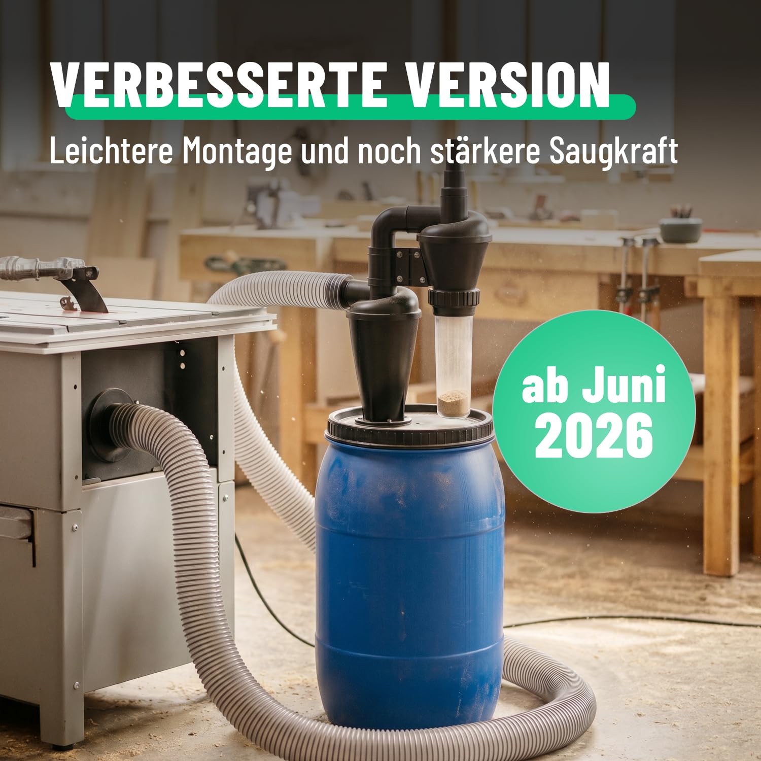 greate 2-Stufen Zyklonabscheider - Zyklon Absaugung Werkstatt