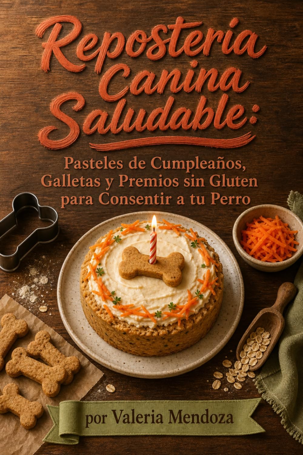 Repostería Canina Saludable: Pasteles de Cumpleaños, Galletas y Premios sin Gluten para Consentir a tu Perro
