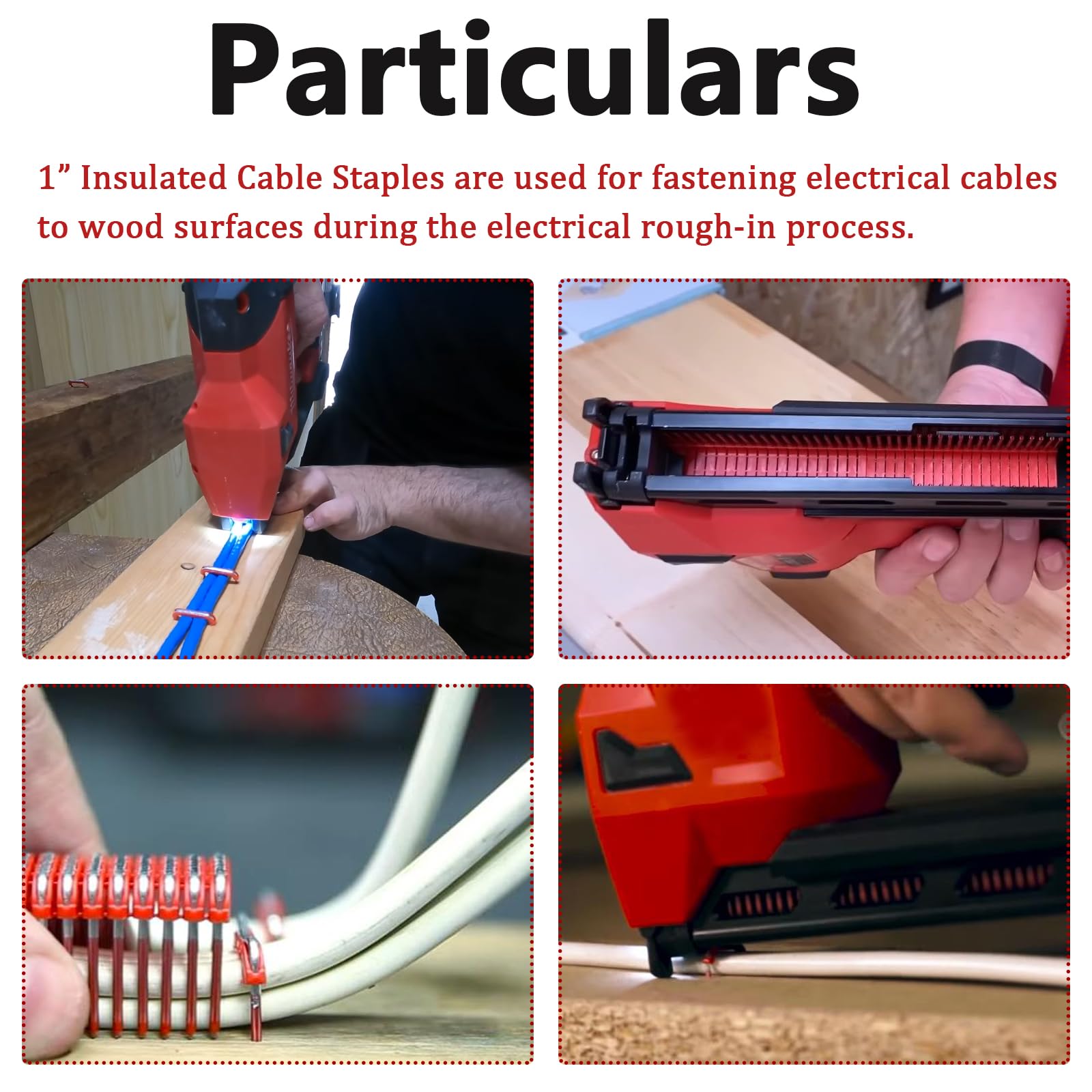 1" Insulated Cable Staple Mnm1-600 for Milwau-kee M-12 Cable Stapler Gun — Amazon image 4