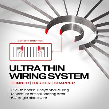 Winmau Blade 6 Professional Dartboard - PDC Tournament Approved Steel Tip Dart Board with Official Tournament Specifications - Available in Dual Core & Triple Core Versions