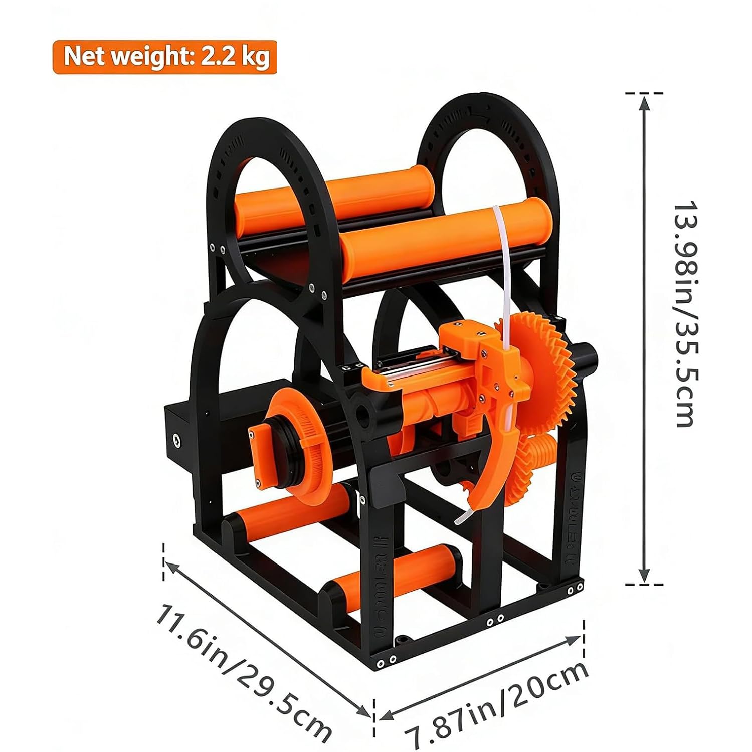 Retractor de filamento para impresora 3D con bobinado eléctrico y diseño modular para gestión de materiales