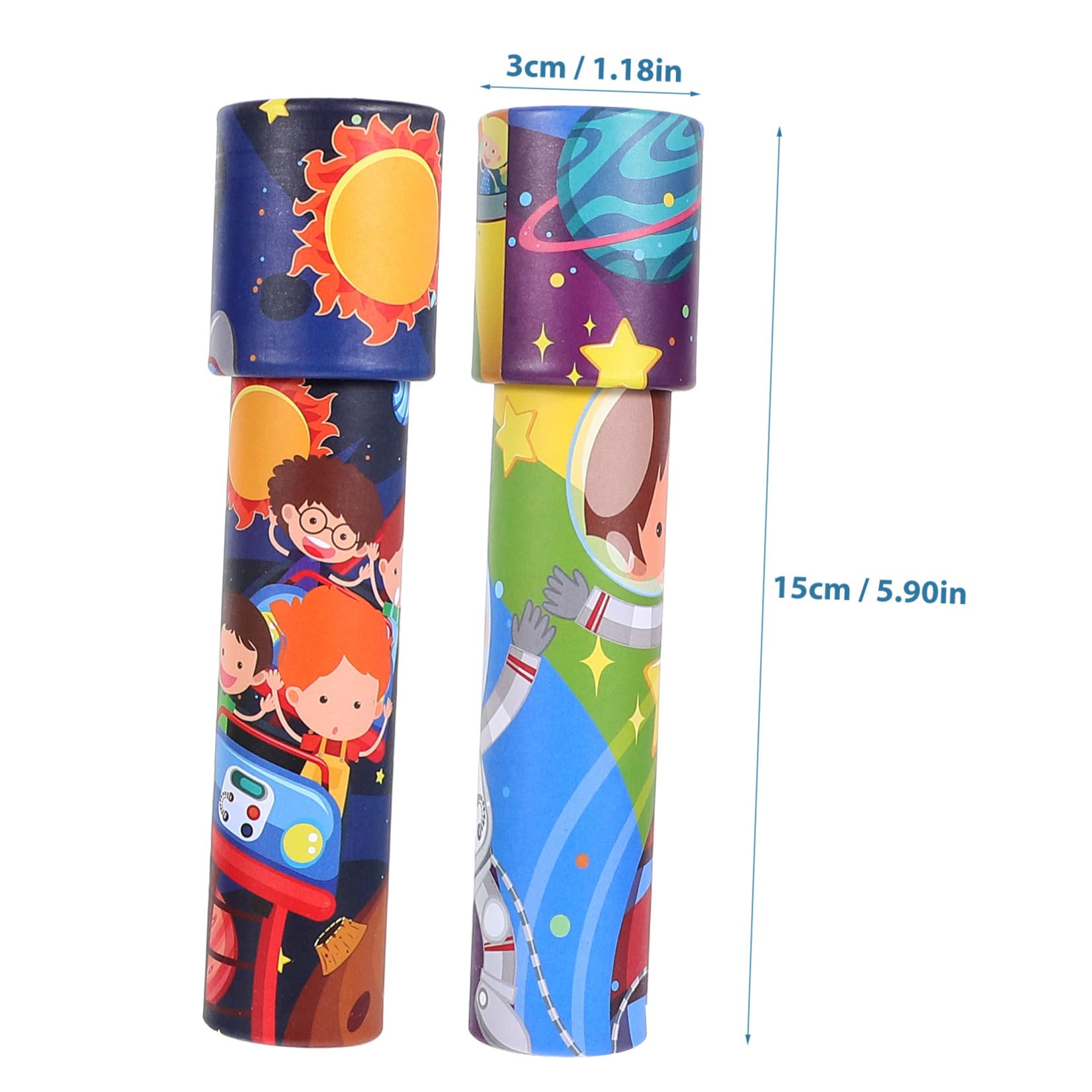 Levemolo Caleidoscopio de Papel 30 Piezas Juguete Educativo para Niños